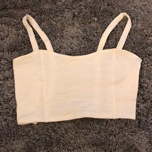 BRAND NEW Garage White Bralette Tank Top XS